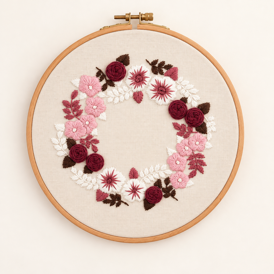 3D Floral Embroidery Kit