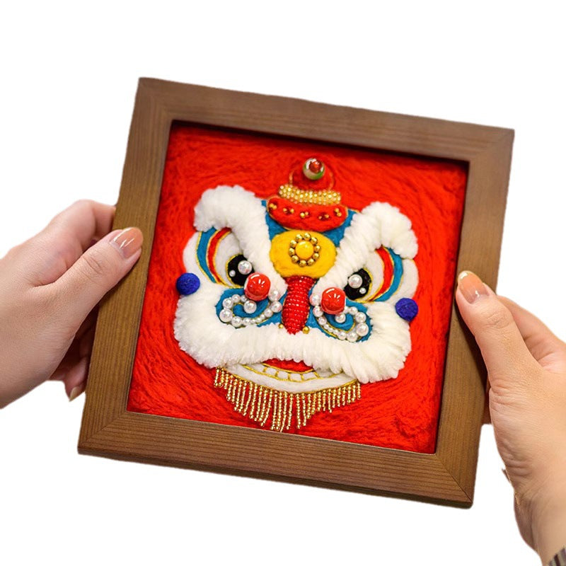 Wild Animal Wool Art Kit