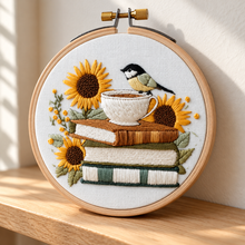 Sunflower & Bird Embroidery Kit