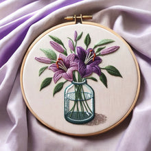Purple Lily Embroidery Kit