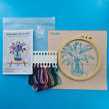 Purple Lily Embroidery Kit